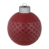 Елочный шар Queen с лентой, 8 см, красный, , шар - стекло; лента - полиэстер, сатин