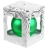 Елочный шар Gala Night Matt в коробке с тиснением, зеленый, 8 см, , 