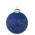 Елочный шар Chain, 10 см, синий, , стекло