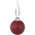 Елочный шар Queen с лентой, 8 см, красный, , шар - стекло; лента - полиэстер, сатин