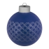 Елочный шар Queen с лентой, 8 см, синий, , шар - стекло; лента - полиэстер, сатин