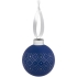 Елочный шар Chain с лентой, 8 см, синий, , шар - стекло; лента - полиэстер, сатин