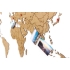 Деревянная карта мира World Map True Puzzle Small, коричневая, , хдф