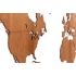 Деревянная карта мира World Map Wall Decoration Exclusive, красное дерево, , 