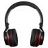 Bluetooth наушники Dubstep с красной отделкой, , пластик, искусственная кожа