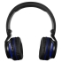 Bluetooth наушники Dubstep с синей отделкой, , пластик, искусственная кожа