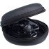 Cпортивные Bluetooth наушники Vatersay, черные, , вкладыши и фиксаторы - силикон; чехол - искусственная кожа; пластик