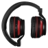 Bluetooth наушники Dubstep с красной отделкой, , пластик, искусственная кожа