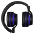 Bluetooth наушники Dubstep с синей отделкой, , пластик, искусственная кожа