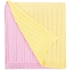 Плед Friolenta, желтый с розовым, , 50% шерсть, 50% акрил, плотность 360 г/м² 