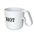 Кружка Maxx с надписью Hot, белая, , полипропилен