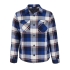 Куртка-рубашка оверсайз унисекс Noah, синяя, , верх - хлопок 100%, фланель; подкладка - переработанный полиэстер, 100%, таффета, 210t; наполнитель - переработанный полиэстер, 100%