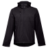 Куртка софтшелл мужская Zagreb, черная, , внешняя сторона - полиэстер 96%, эластан 4%; софтшелл, плотность 280 г/м²; изнанка - полиэстер 100%, флис