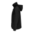 Куртка-трансформер унисекс Falcon, черная, , внешняя сторона - переработанный полиэстер, 94%, эластан 4%; софтшелл; изнанка - переработанный полиэстер, 100%, микрофлис