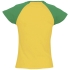 Футболка женская MILKY 150, желтая с зеленым, , 