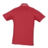 Рубашка поло мужская с контрастной отделкой PRACTICE 270, красный/белый, , 