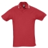 Рубашка поло мужская с контрастной отделкой PRACTICE 270, красный/белый, , 