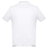 Рубашка поло мужская Adam, белая, , хлопок 100%, плотность 195 г/м²; пике