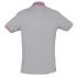 Рубашка поло Prince 190, серый меланж с розовым, , 