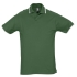 Рубашка поло мужская с контрастной отделкой PRACTICE 270, зеленый/белый, , 
