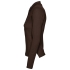 Рубашка поло женская с длинным рукавом PODIUM 210 шоколадно-коричневая, , 
