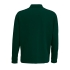 Рубашка поло оверсайз с длинным рукавом Heritage, зеленая, , хлопок, переработанный 50%; хлопок 50%, плотность 320 г/м²; футер
