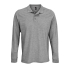 Рубашка поло с длинным рукавом Prime LSL, серый меланж, , полиэстер 65%; хлопок 35%, плотность 200 г/м²; пике