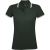 Рубашка поло женская PASADENA WOMEN 200 с контрастной отделкой, зеленая с белым