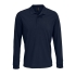 Рубашка поло с длинным рукавом Prime LSL, темно-синяя, , полиэстер 65%; хлопок 35%, плотность 200 г/м²; пике