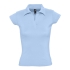 Рубашка поло женская без пуговиц PRETTY 220, голубая, , хлопок 100%, плотность 220 г/м², резинка 1*1