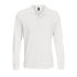 Рубашка поло с длинным рукавом Prime LSL, белая, , полиэстер 65%; хлопок 35%, плотность 200 г/м²; пике