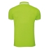 Рубашка поло мужская PASADENA MEN 200 с контрастной отделкой, зеленый лайм с белым, , 