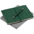 Набор Business Diary, зеленый, , искусственная кожа; металл; картон