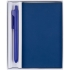 Набор Flat Mini, синий, , ежедневник - покрытие софт-тач, покрытие софт-тач; ручка - пластик