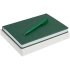 Набор New Brand, зеленый, , ежедневник - искусственная кожа; ручка - пластик; коробка - картон