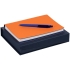 Набор Spring Shall, оранжевый с синим, , искусственная кожа; пластик; покрытие софт-тач; переплетный картон