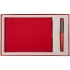 Набор Tact, красный, , искусственная кожа; металл; переплетный картон; пластик; покрытие софт-тач