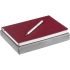 Набор Romano, бордовый, , ежедневник - искусственная кожа; ручка - металл; коробка - картон