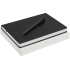 Набор New Brand, черный, , ежедневник - искусственная кожа; ручка - пластик; коробка - картон