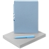 Набор Flexpen Shall, голубой, , ежедневник - искусственная кожа; ручка - пластик; коробка - картон