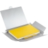Набор Romano, желтый, , ежедневник - искусственная кожа; ручка - металл; коробка - картон