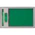 Набор Frame, зеленый, , искусственная кожа; пластик; покрытие софт-тач