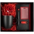 Набор Ton Memory Maxi, черный с красным, , металл; искусственная кожа; покрытие софт-тач; пластик; фаянс; переплетный картон; нейлон