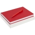 Набор New Brand, красный, , ежедневник - искусственная кожа; ручка - пластик; коробка - картон
