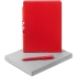 Набор Flexpen Shall, красный, , ежедневник - искусственная кожа; ручка - пластик; коробка - картон