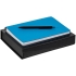 Набор Spring Shall, голубой с черным, , искусственная кожа; пластик; покрытие софт-тач; переплетный картон