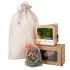 Набор «Сосна», , набор для выращивания - дерево; елочная игрушка - стекло; свеча - парафин; холщовый мешок - полиэстер 100%