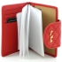 Обложка для автодокументов и паспорта Amalfi, красная, , натуральная кожа