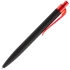 Ручка шариковая Prodir QS01 PRT-P Soft Touch, черная с красным, , пластик; покрытие софт-тач