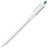 Ручка шариковая Bolide, белая с зеленым, , пластик